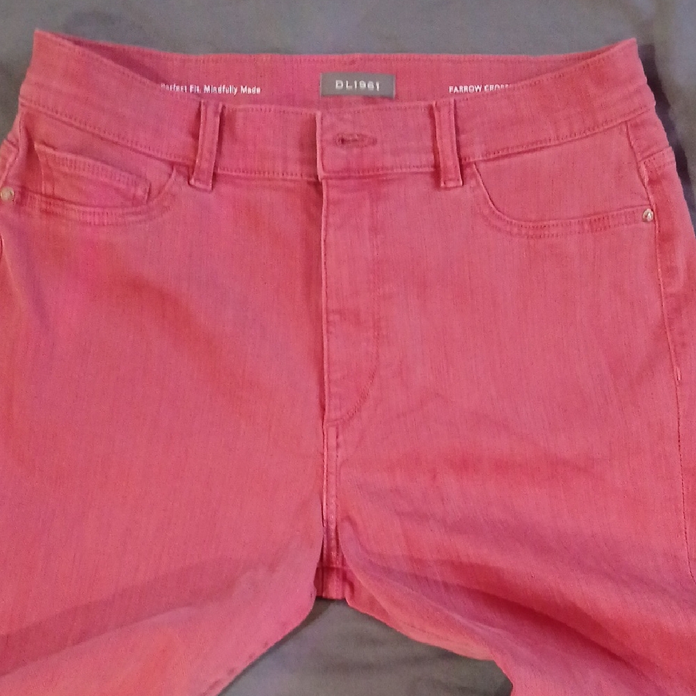 DL1961 Vibrant Red Denim Pants